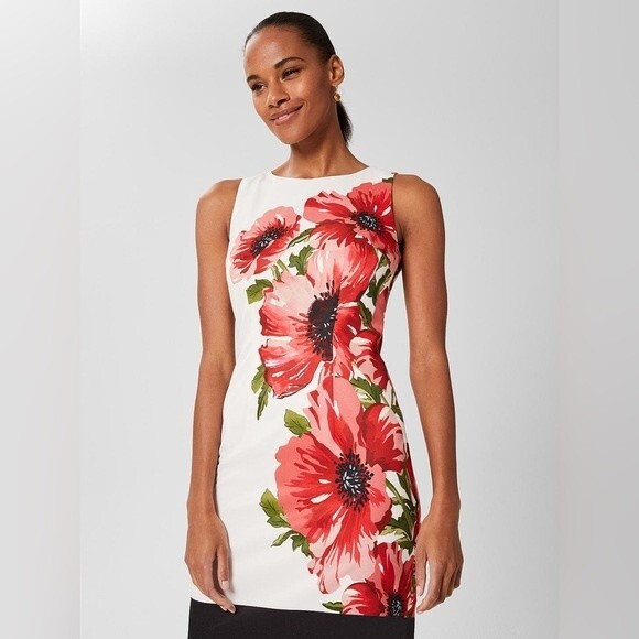 Hobbs London MOIRA FLORAL SHIFT DRESS Size 12 - Picture 1 of 13